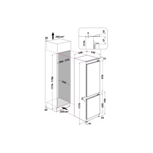 Integreeritav külmik Indesit INC18T112 - Image 5