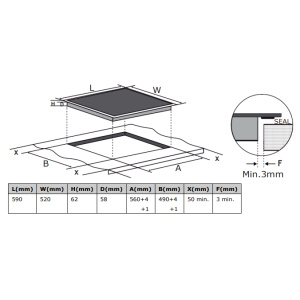 Induktsioonplaat Brandt BPI264DB - Image 3