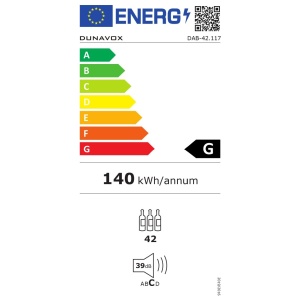 Integreeritav veinikülmik Dunavox DAB-42.117DB - Image 3