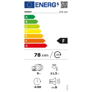 Nõudepesumasin Indesit DF9E1B10 - Image 6