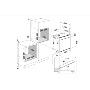 Integreeritav ahi Hotpoint-Ariston FI7861SHIXHA - Image 3