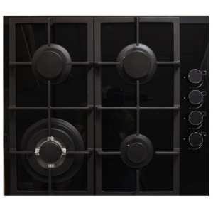 Gaasiplaat Schlosser PGH635FFD, must