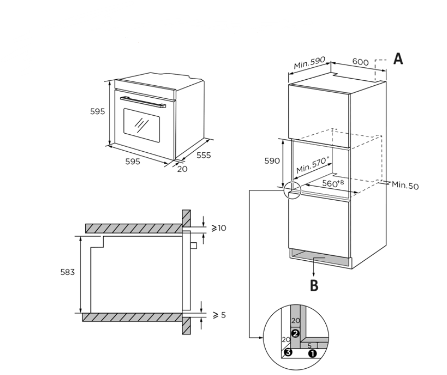 Integreeritav ahi Scandomestic XO6300 - Image 3
