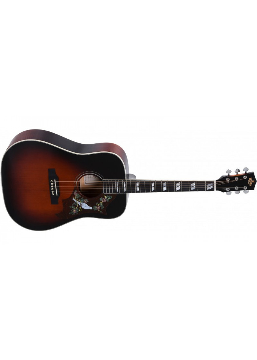 sigma jmsg45 electro acoustic guitar gloss sunburst guitar p43130 89043 image 1