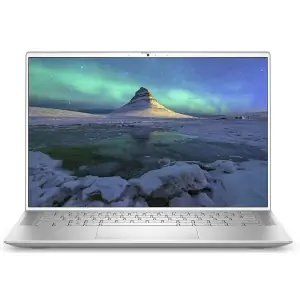 Dell Inspiron 7400 sülearvuti eestvaates, klaviatuur ja ekraan nähtavad