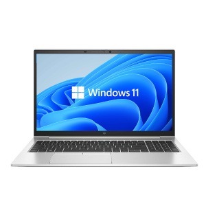 HP EliteBook 855 G7 sülearvuti eestvaates, Full HD ekraan ja klaviatuur nähtavad