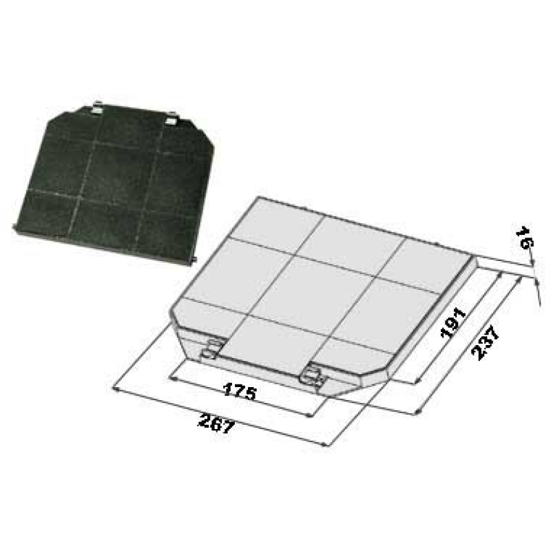 Söefilter õhupuhastajale Faber 112.0157.243 - Image 2