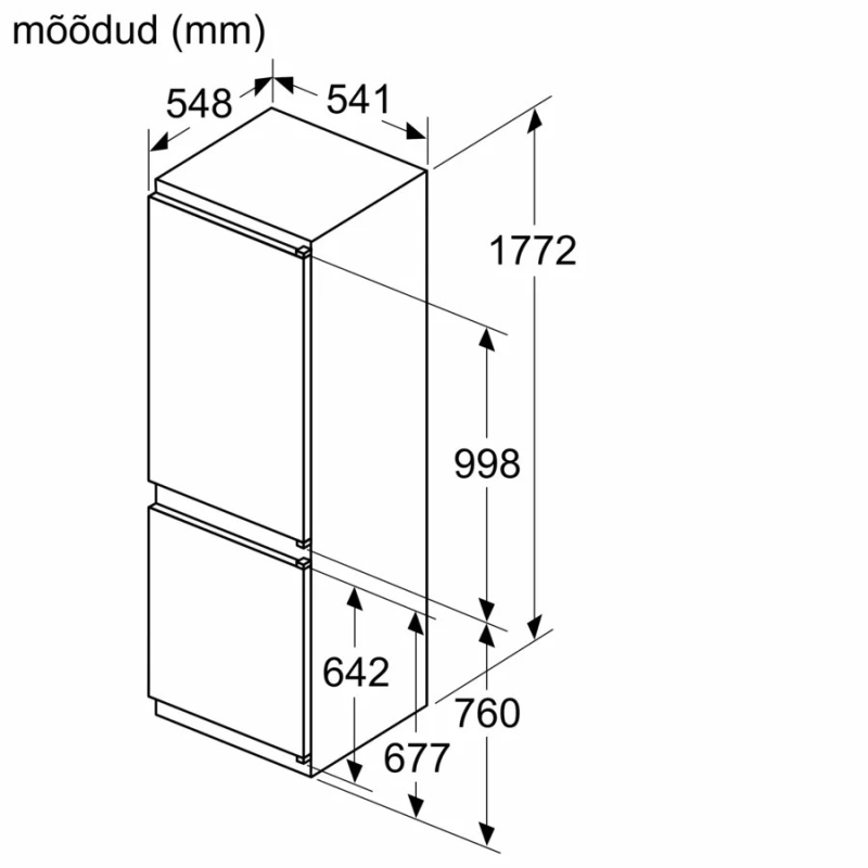 Integreeritav külmik Bosch KIN86NSE0 - Image 7