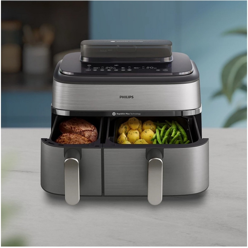Philips NA555/00 Airfryer Dual Basket auruga kuumaõhufritüür, 9 l - Image 5