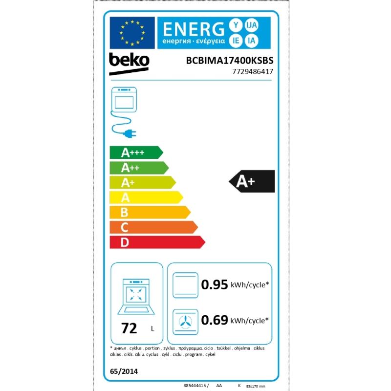 Integreeritav ahi Beko BCBIMA17400KSBS - Image 6