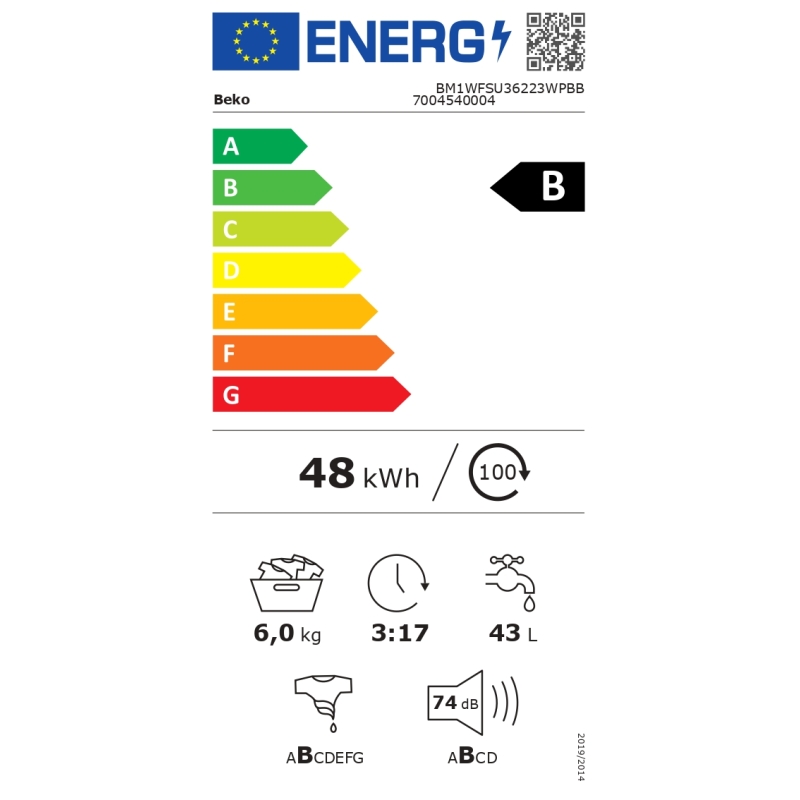 Pesumasin Beko BM1WFSU36223WPBB - Image 3