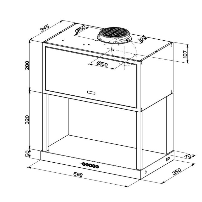 Õhupuhastaja Faber Modular F60 BK MATT - Image 6