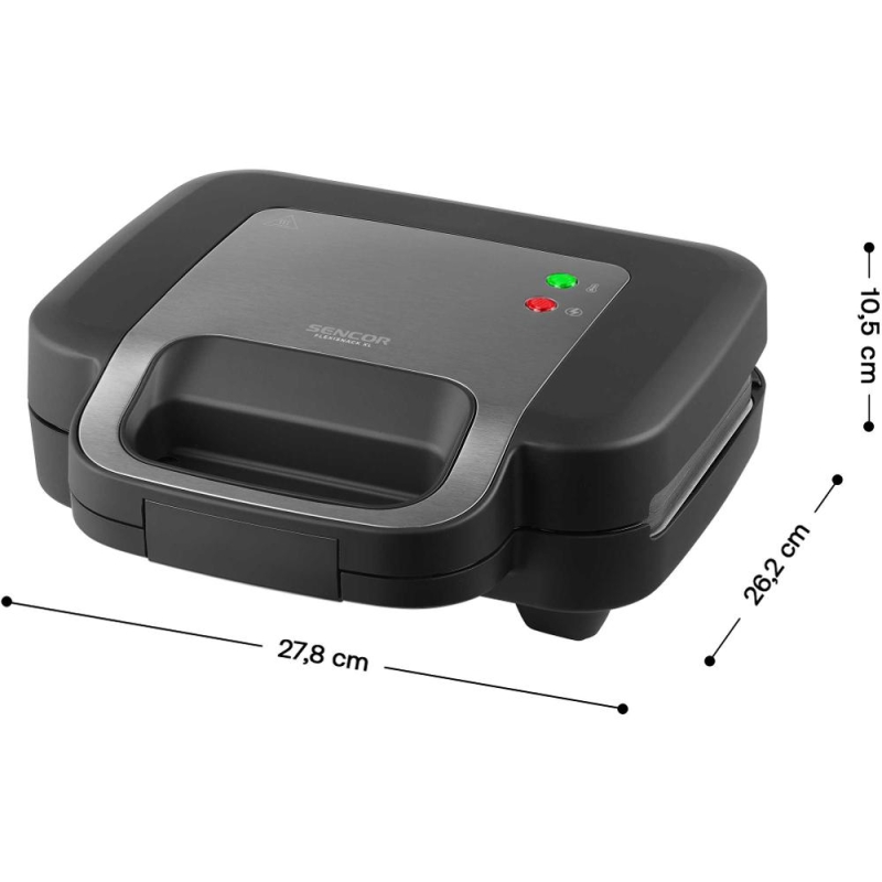 Võileivagrill 6in1 Sencor SSM9860BK, must - Image 4