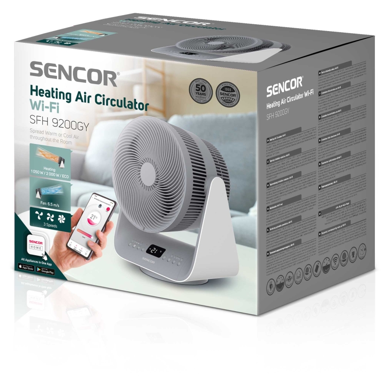 Soojapuhur WiFi-ga Sencor SFH9200GY, hall - Image 3