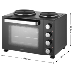 Lauapliit ahjuga Sencor SEO2800BK - Image 2