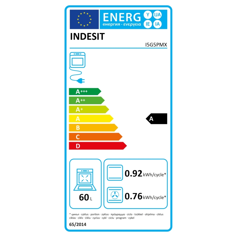 Gaasipliit elektriahjuga Indesit  I5G5PMX - Image 5