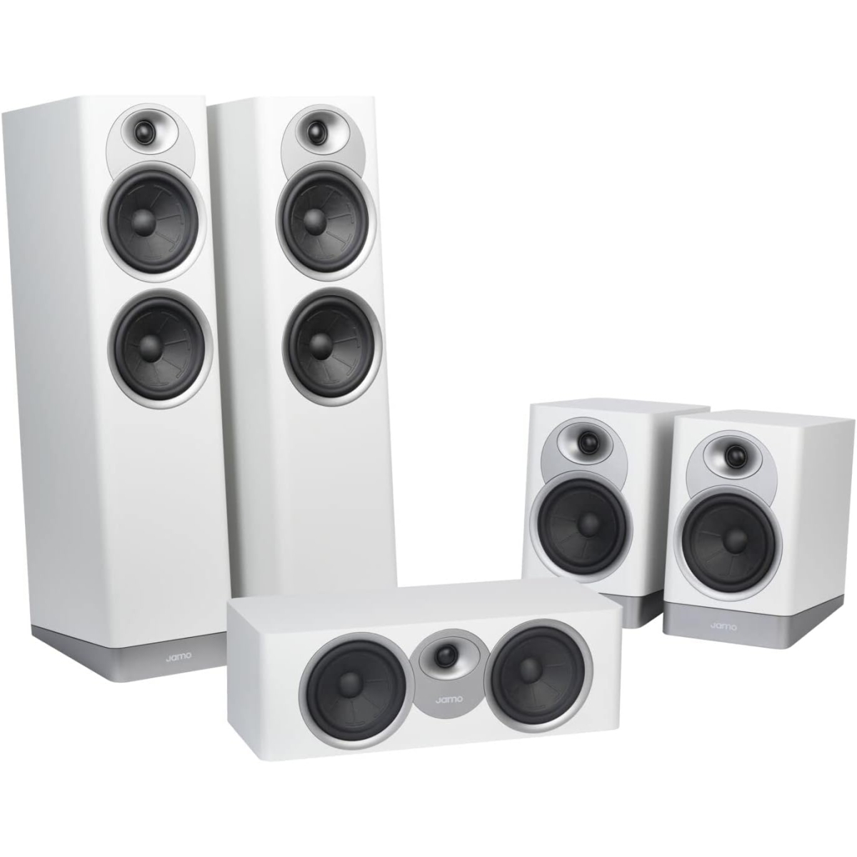 JAMO S7-25HCS Grey Cloud 5.0 kõlarikomplekt eestvaates