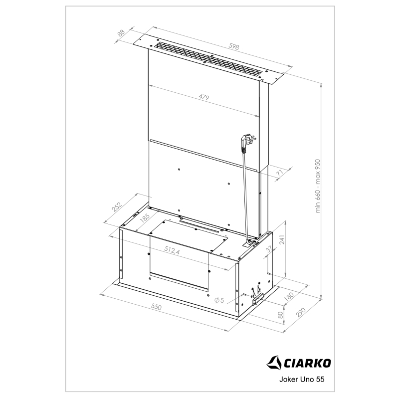 Õhupuhastaja Ciarko Design Joker Uno 55 SmartLink valge - Image 11