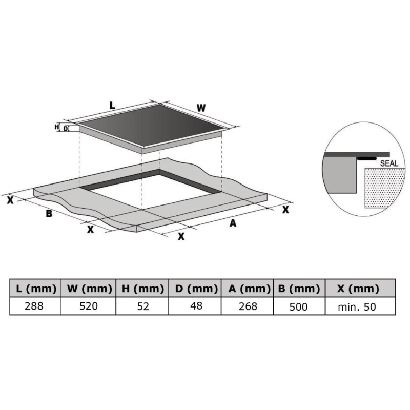 Keraamiline pliidiplaat Kluge KPV3001B - Image 3