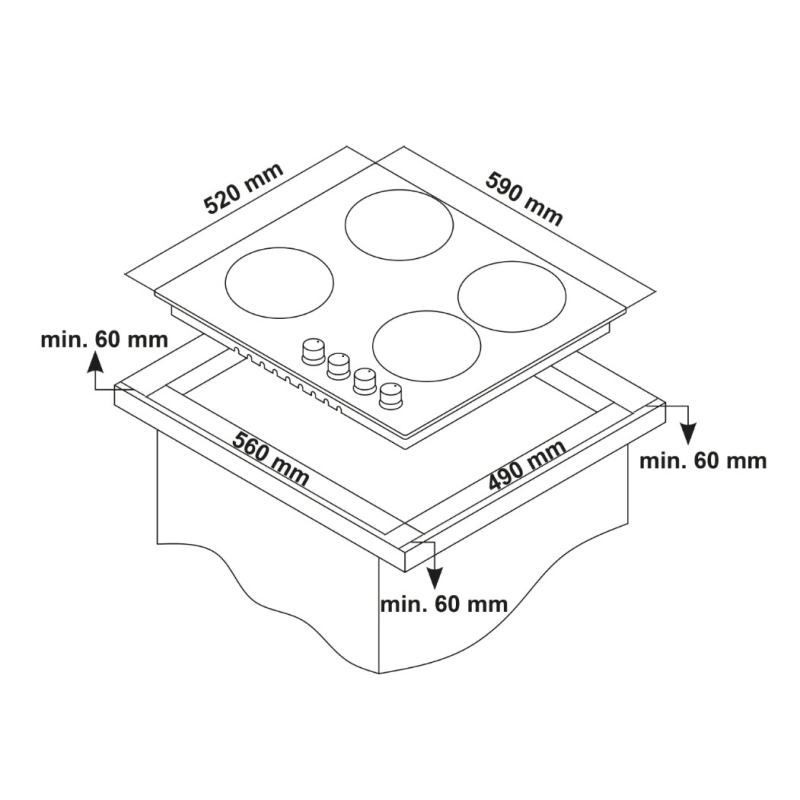 Gaasipliidiplaat Kluge KPG6000X - Image 6