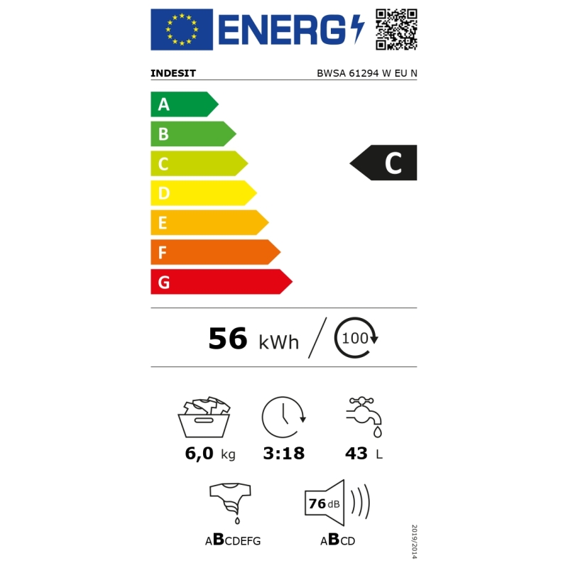 Pesumasin Indesit BWSA61294WEUN - Image 8