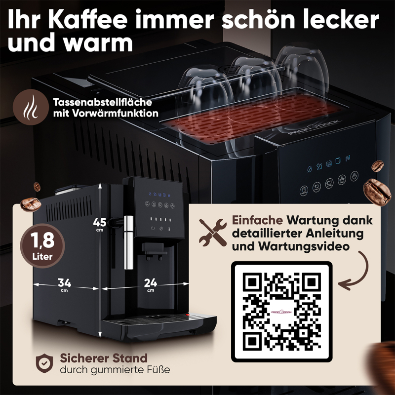 Espressomasin ProfiCook PCKAV1281 - Image 7