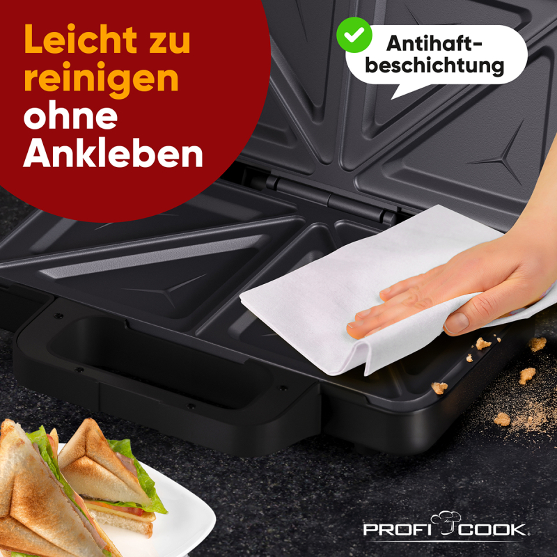 Võileivagrill ProfiCook PCST1315 inox - Image 7