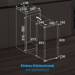 Integreeritav külmik Bomann KSE7810 - Image 4