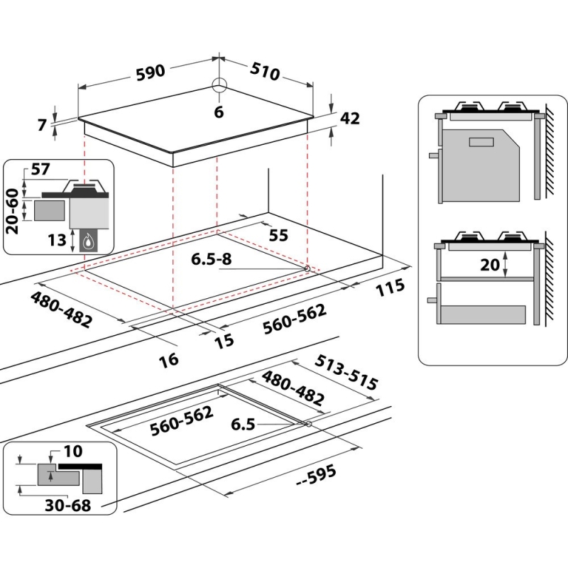 Gaasiplaat Whirlpool AKTL629S - Image 6