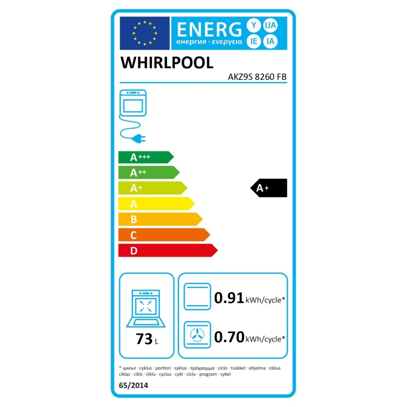 Integreeritav ahi Whirlpool AKZ9S8260FB - Image 6
