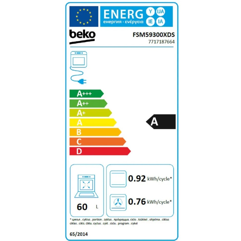 Induktsioonpliit Beko FSM59300XDS - Image 5