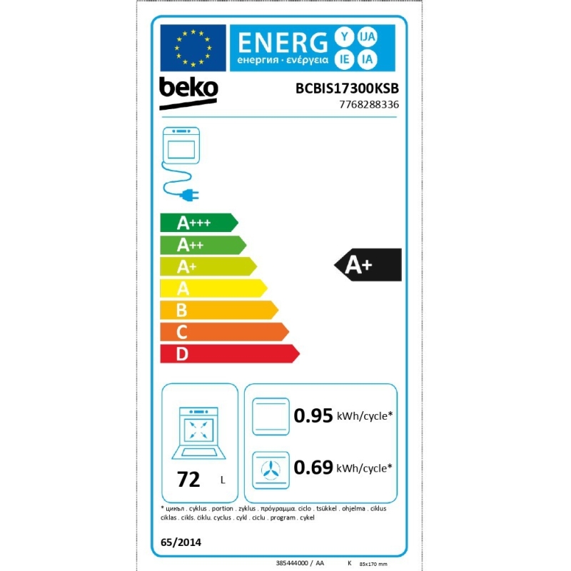 Integreeritav ahi Beko BCBIS17300KSB - Image 6
