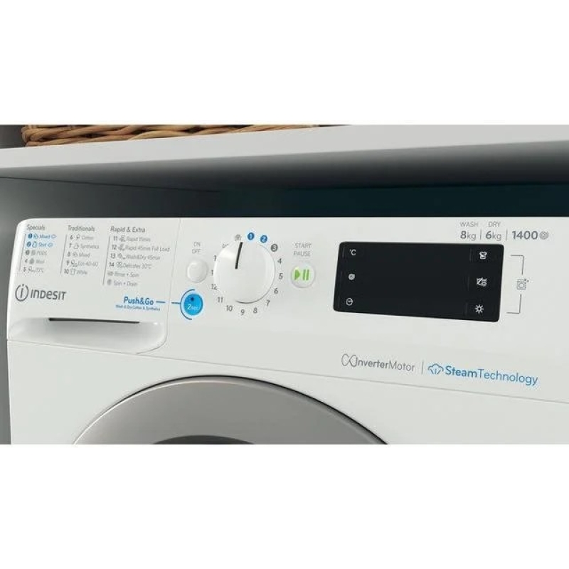 Kuivatiga pesumasin Indesit BDE86436WSVEE - Image 2