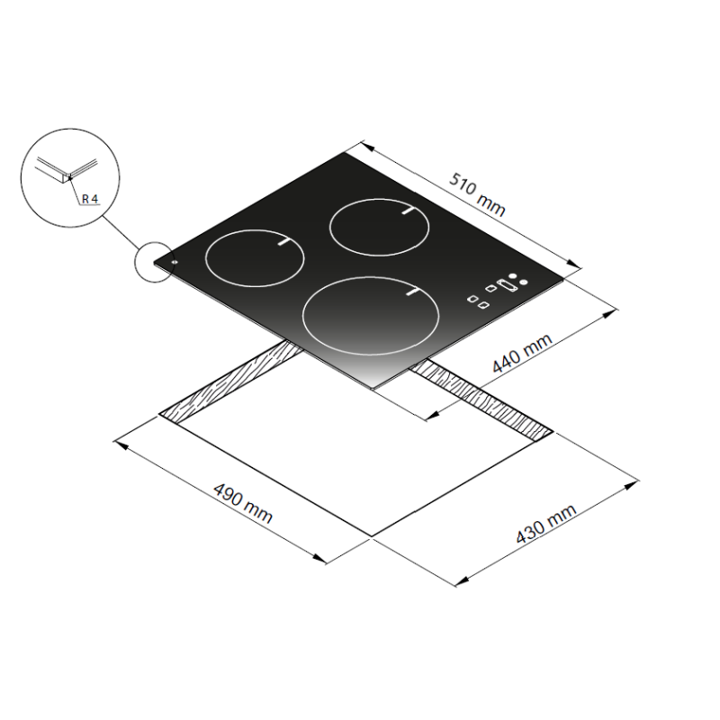 Induktsioonplaat Greentek BIM430 - Image 3