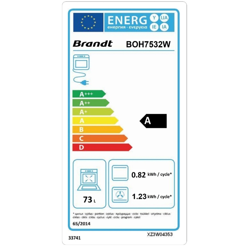 Integreeritav ahi Brandt BOH7532W - Image 3