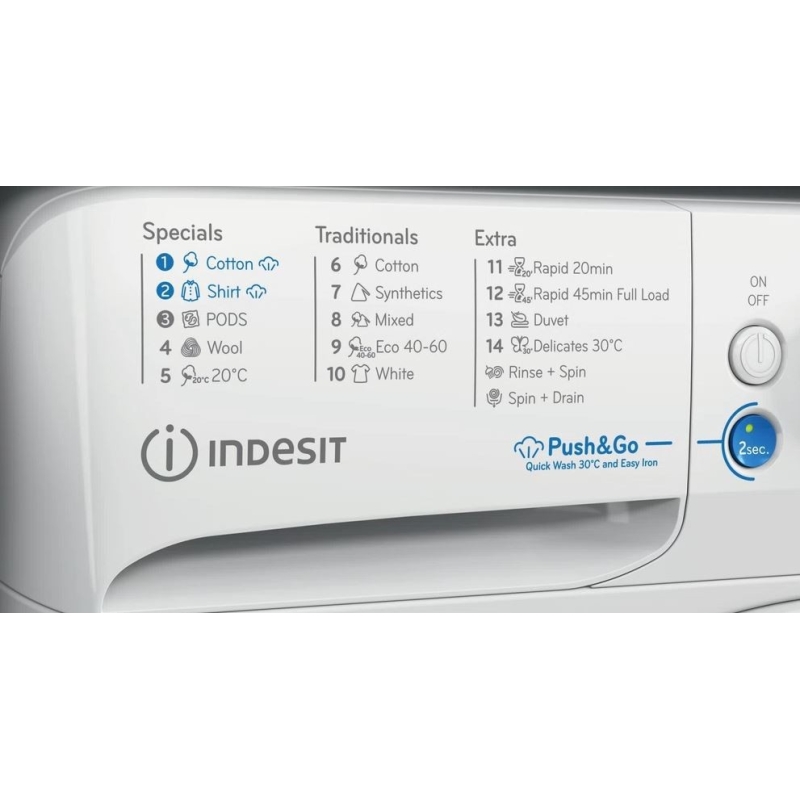 Eestlaetav pesumasin Indesit BWE91496XWSVEE - Image 2