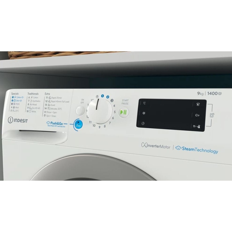 Eestlaetav pesumasin Indesit BWE91496XWSVEE - Image 3