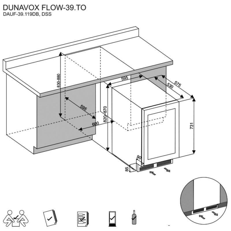 Veinikülmik Dunavox DAUF-39.119DB.TO - Image 3