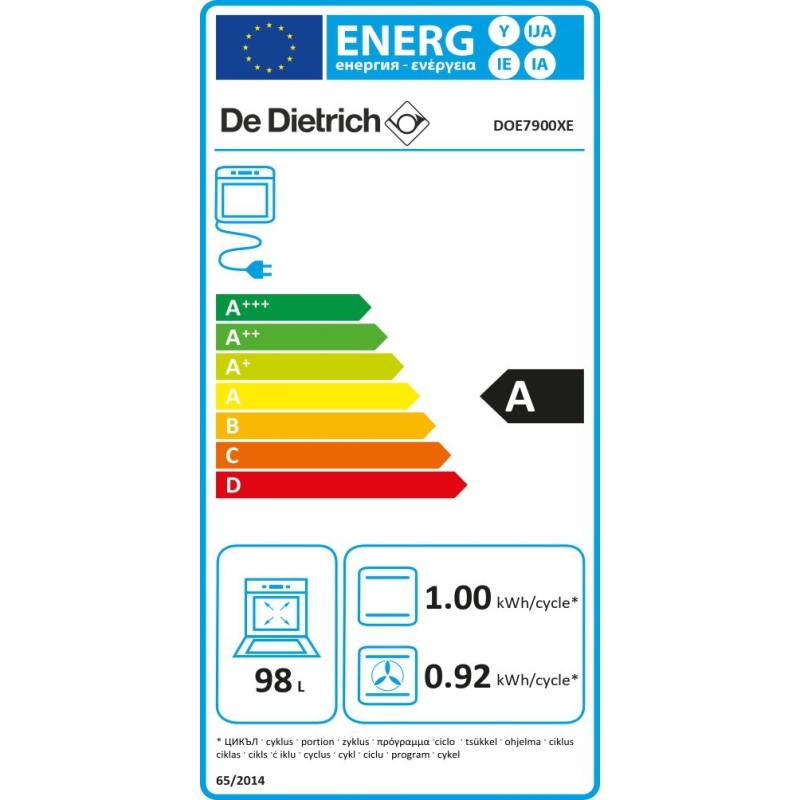 Integreeritav ahi De Dietrich DOE7900XE - Image 2