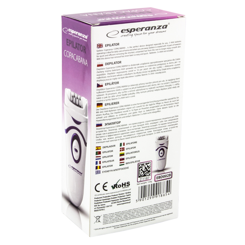Epilaator Esperanza EBD002B - Image 3