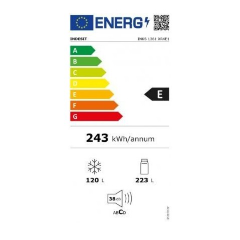 Külmik Indesit INKS1361XR4E1 must - Image 4