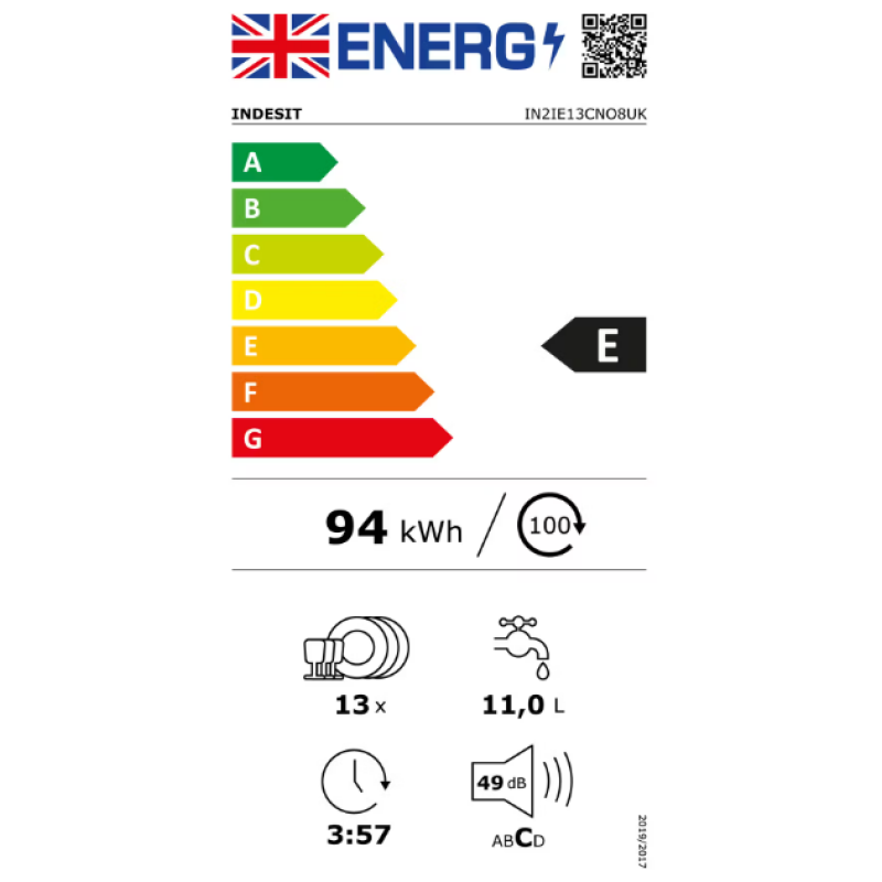 Integreeritav nõudepesumasin Indesit IN2IE13CNO8 - Image 6