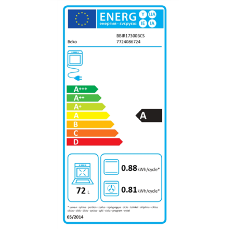 Integreeritav ahi Beko BBIR17300BCS - Image 4