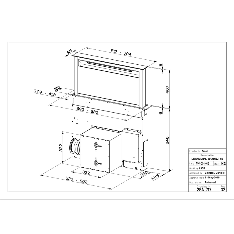 Õhupuhastaja Faber Fabula Plus  EVO+BK 60 cm - Image 3