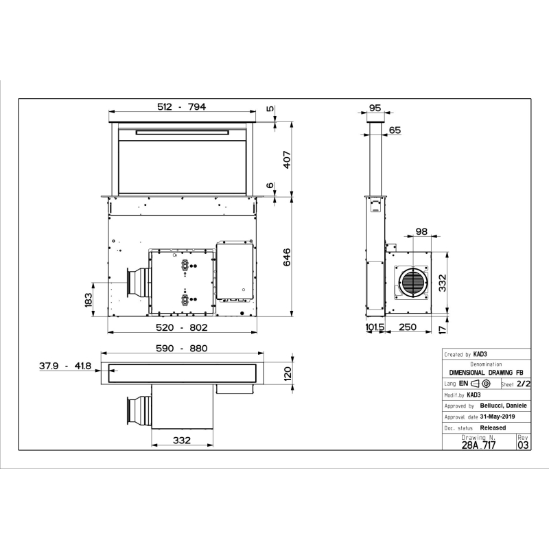 Õhupuhastaja Faber Fabula Plus  EVO+BK 60 cm - Image 4