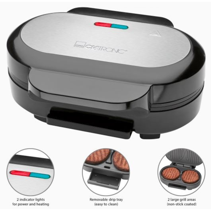 Hamburgerigrill Clatronic HBM3696 - Image 3