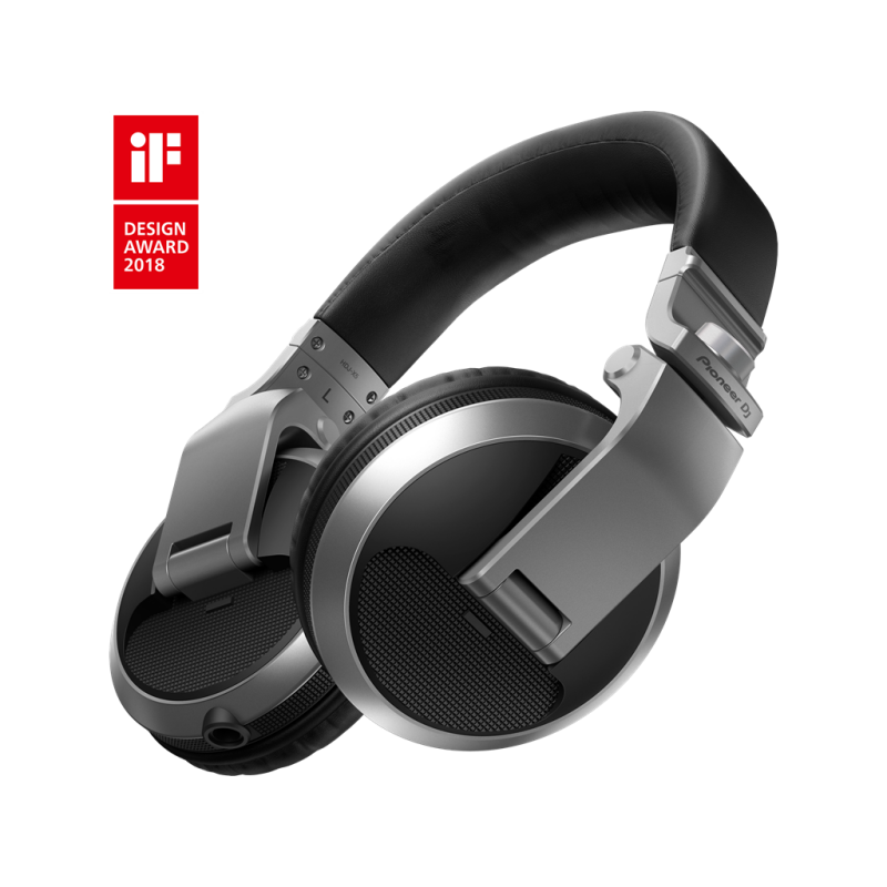 Pioneer DJ HDJ-X5-S headphones (Silver) - Image 1