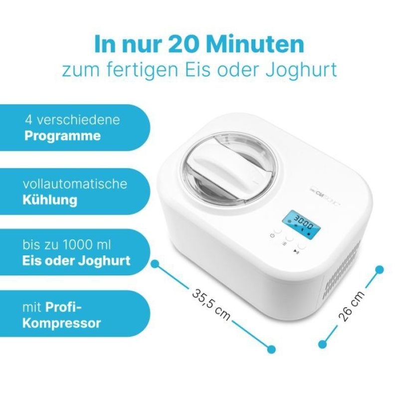 Jäätise- ja jogurtivalmistaja Clatronic ICM3799W - Image 2