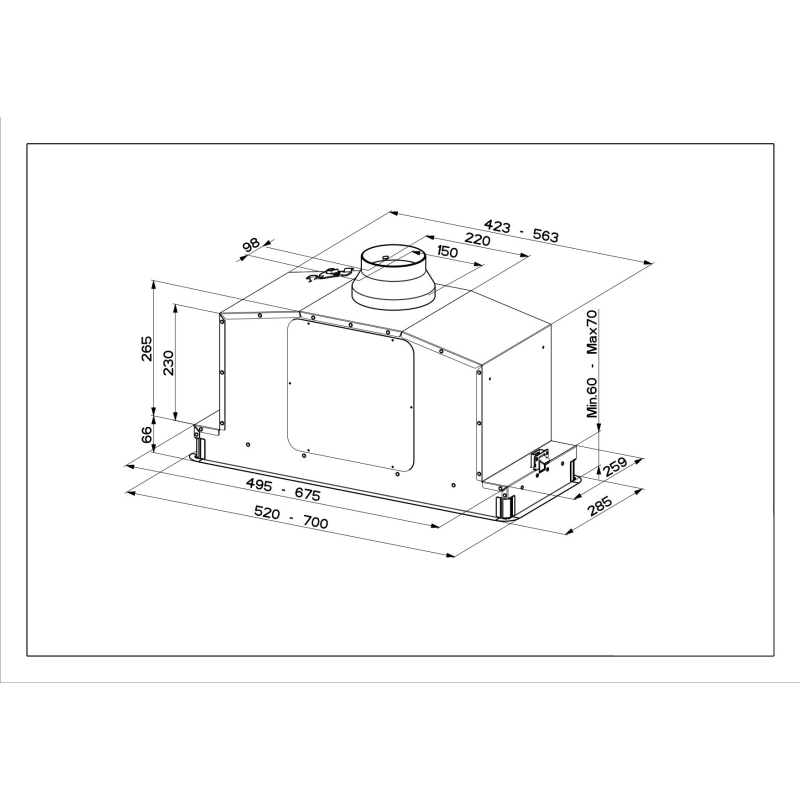 Õhupuhastaja Faber In-Light inox 52 cm - Image 4