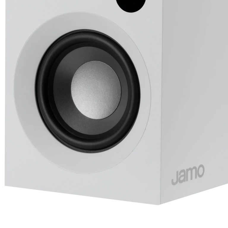 JAMO S 801 riiulikõlar valge puidudetailidega Studio 8 seeria alt